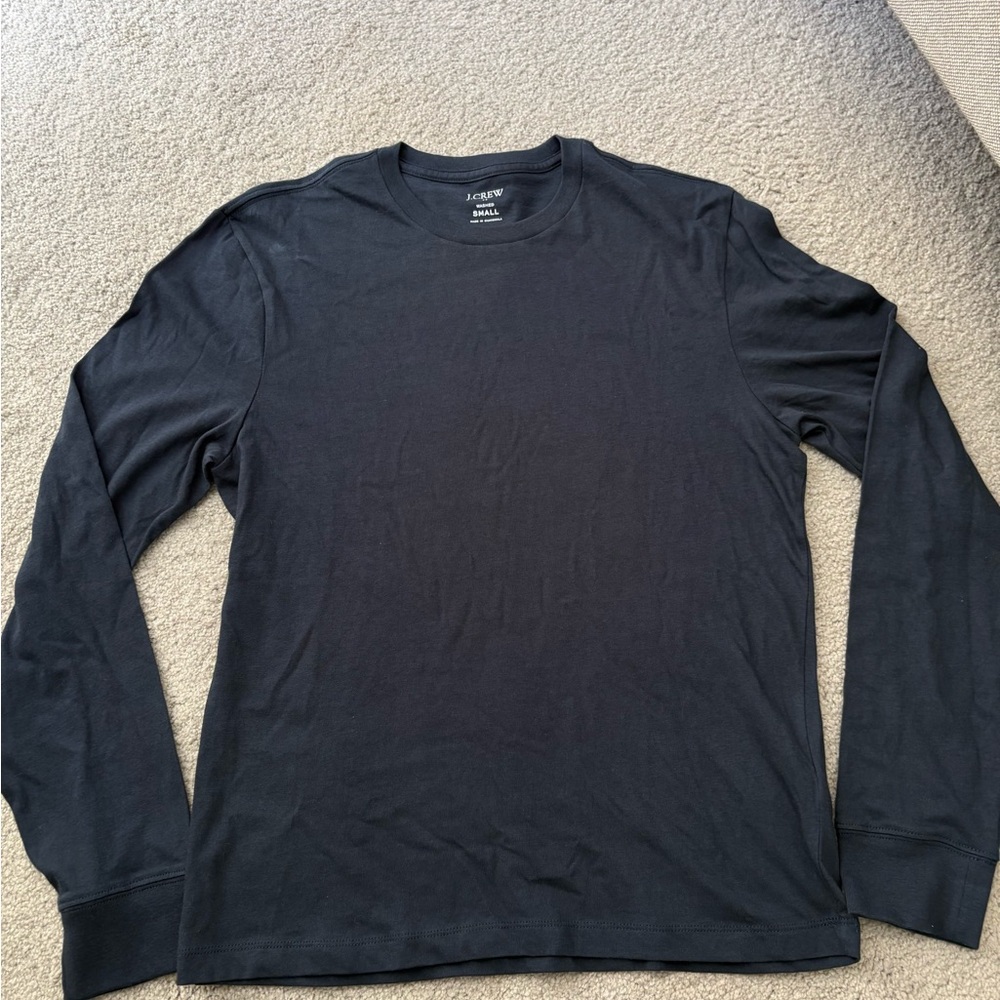 J. Crew Men's Dark Gray Long Sleeve Tee